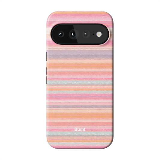 Peachy Lines Pixel Case - Blunt Cases
