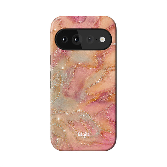 Peachy Marble Pixel Case - Blunt Cases