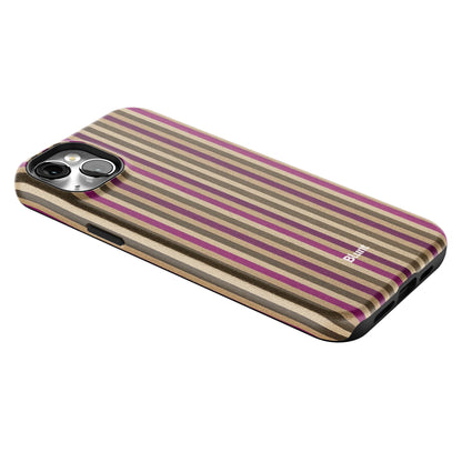 Pecan Stripe iPhone Case gallery - Iphone_14_Mini_Air_Plus_2