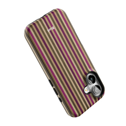 Pecan Stripe iPhone Case gallery - Iphone_16_Iphone_5