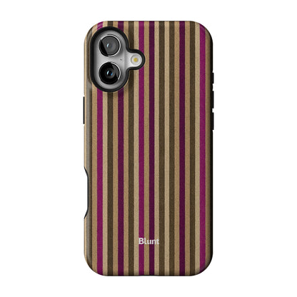 Pecan Stripe iPhone Case gallery - Iphone_16_Mini_Air_Plus_1