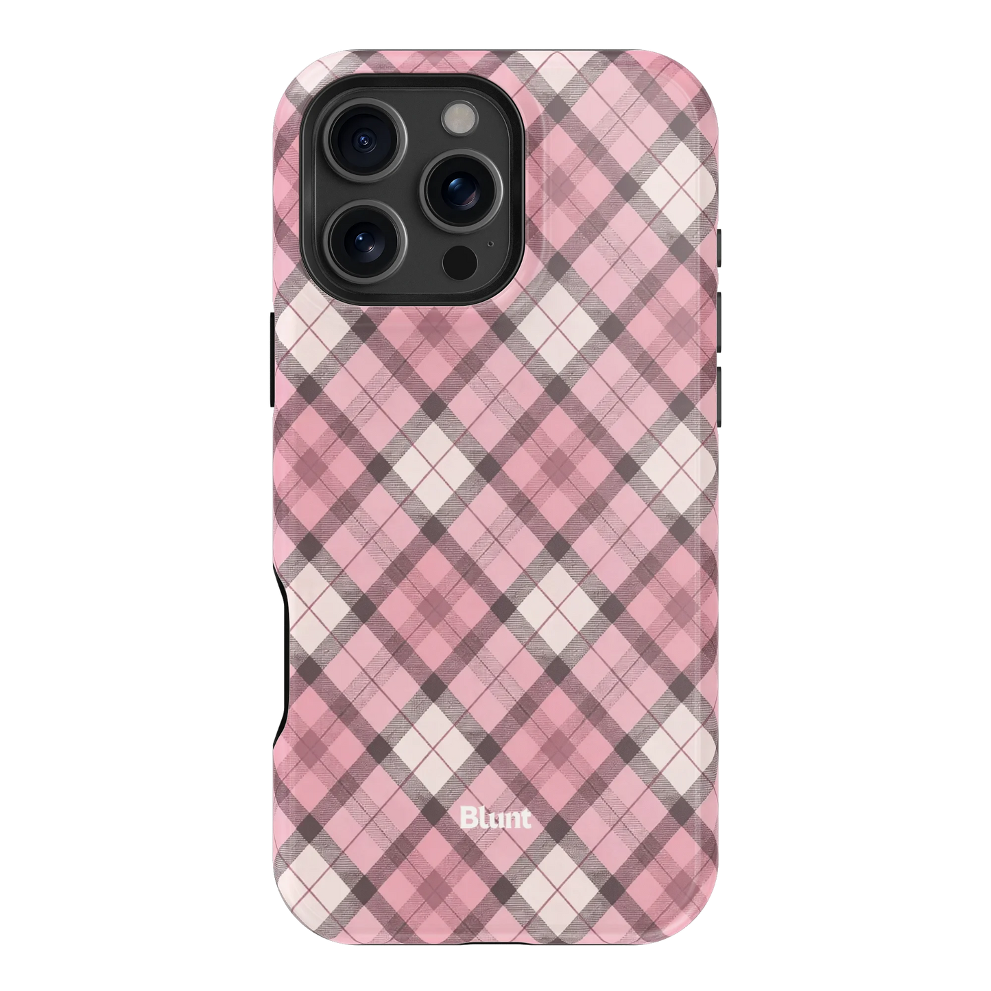 Pink Plaid iPhone Case