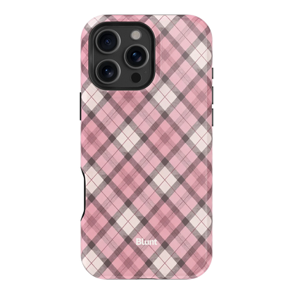 Pink Plaid iPhone Case