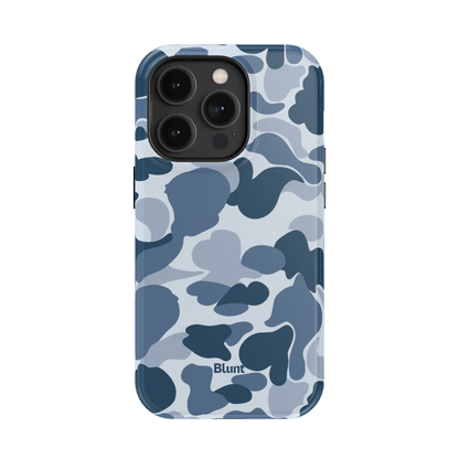 Bluish Camo iPhone Case