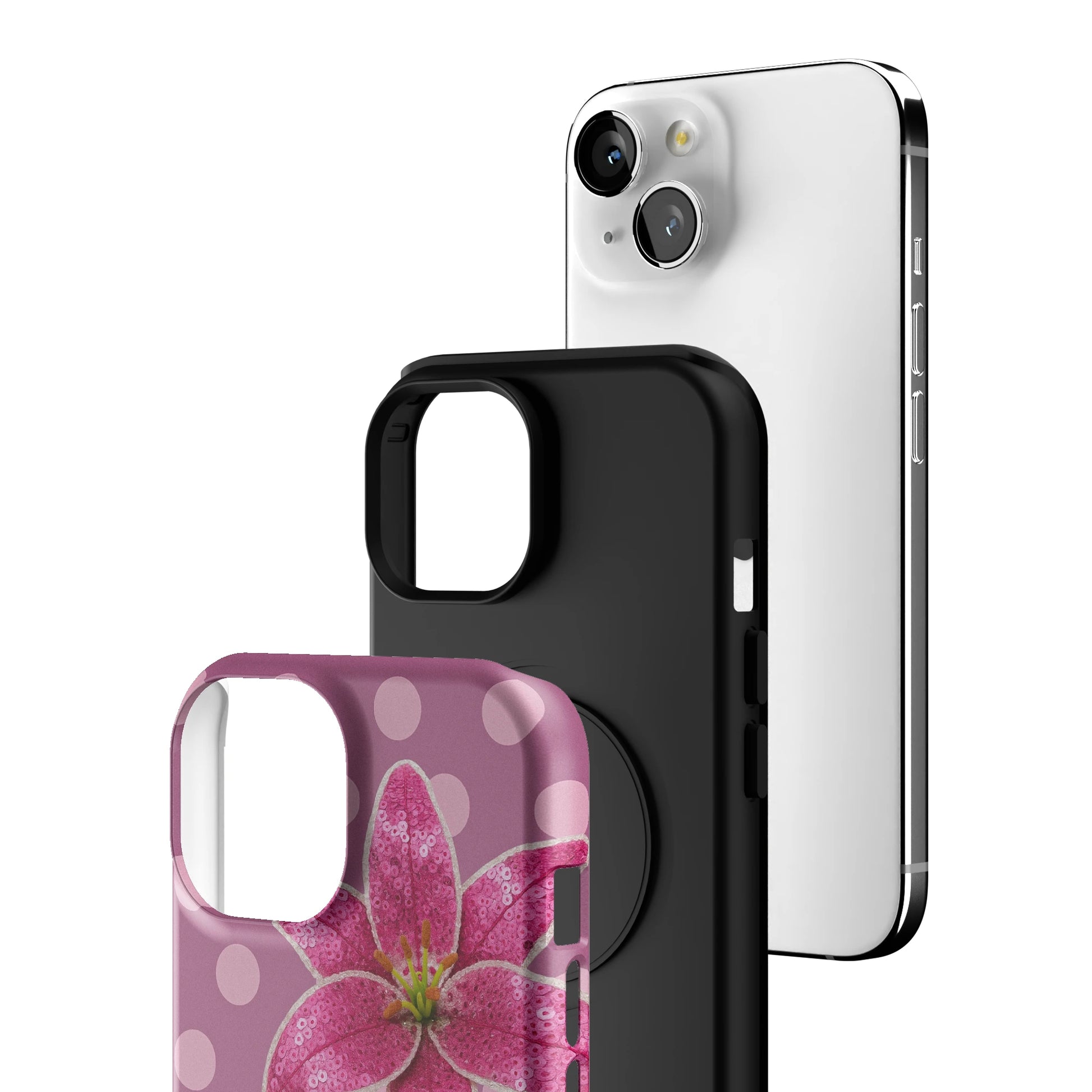Petal Polka iPhone Case gallery - Iphone_15_Iphone_3