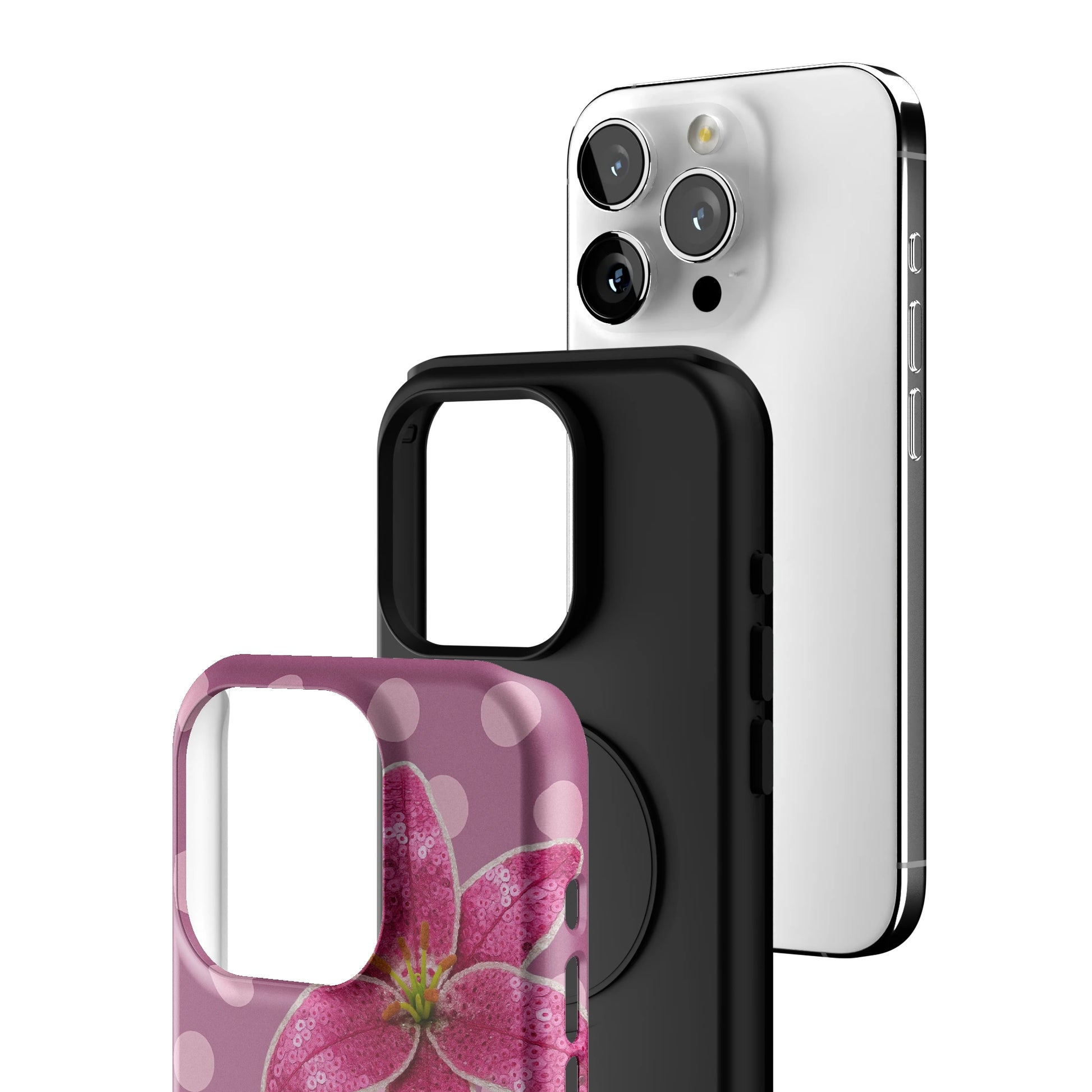 Petal Polka iPhone Case gallery - Iphone_15_Pro_3