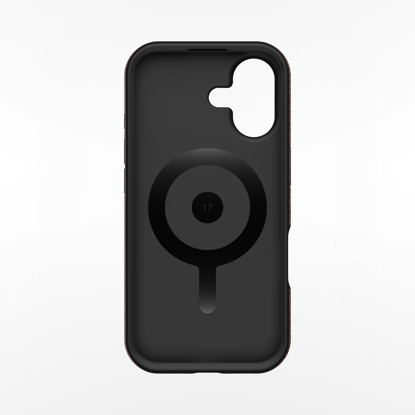 Maroon Grain iPhone Case