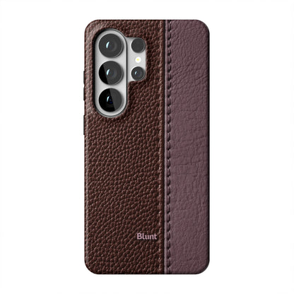 Maroon Grain Samsung Case