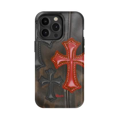 Leather Crosses iPhone Case