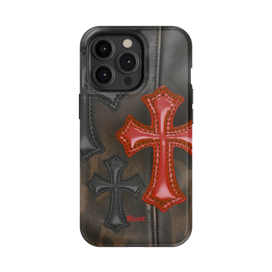 Leather Crosses iPhone Case