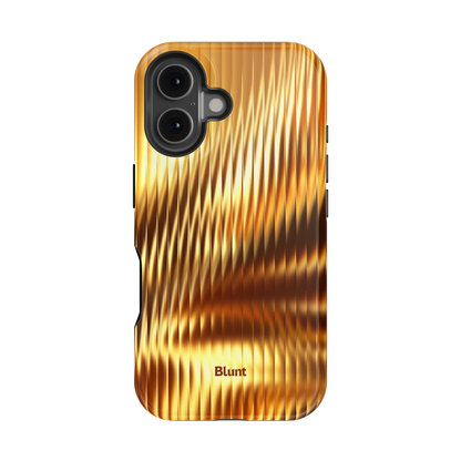Golden Ripple iPhone Case
