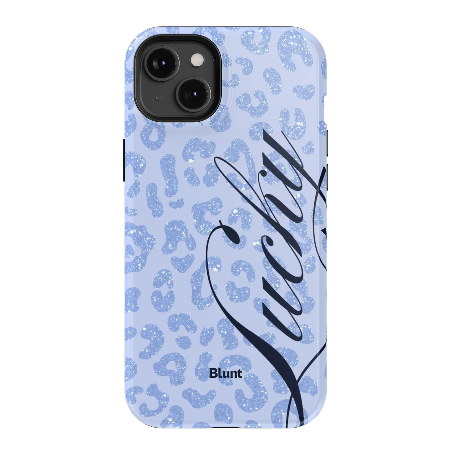 Blue Cheetah Lucky iPhone Case