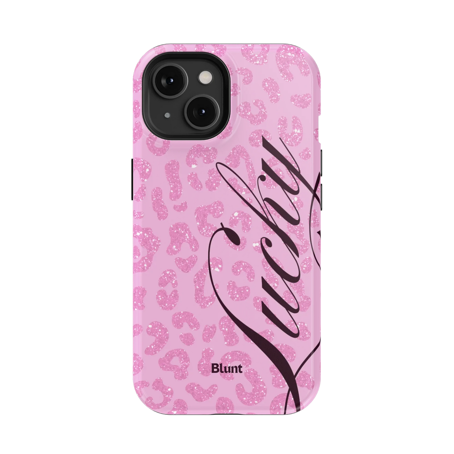 Pink Cheetah Lucky iPhone Case