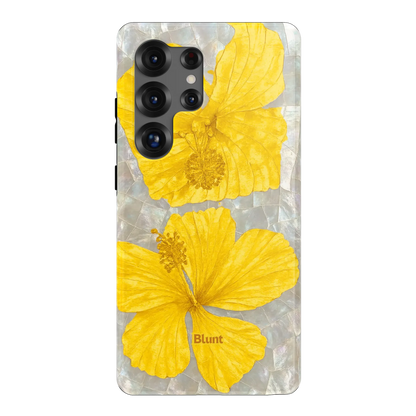 Yellow Coconut Bloom Samsung Case