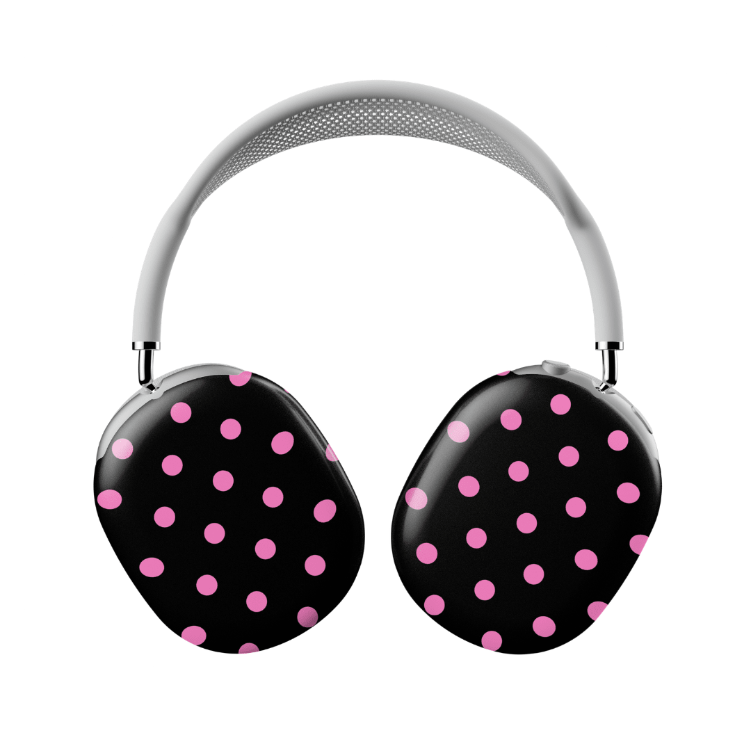 Pink and Black Polka AirPod Max Case - Blunt Cases