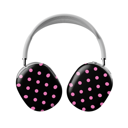 Pink and Black Polka AirPod Max Case - Blunt Cases