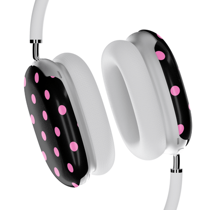 Pink and Black Polka AirPod Max Case - Blunt Cases