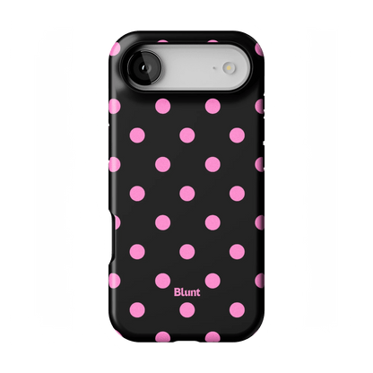 Pink and Black Polka iPhone Case - Blunt Cases