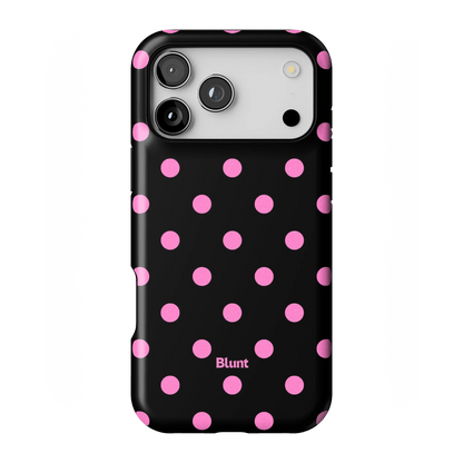 Pink and Black Polka iPhone Case - Blunt Cases