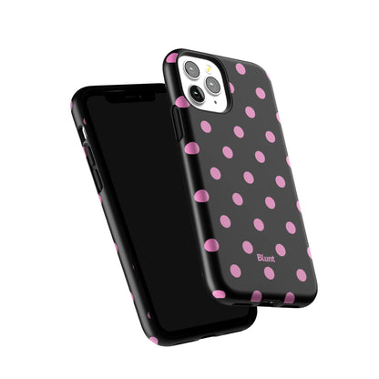 Pink and Black Polka iPhone Case gallery - Iphone_11_Pro_6