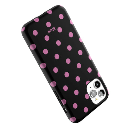 Pink and Black Polka iPhone Case gallery - Iphone_11_Pro_Max_5