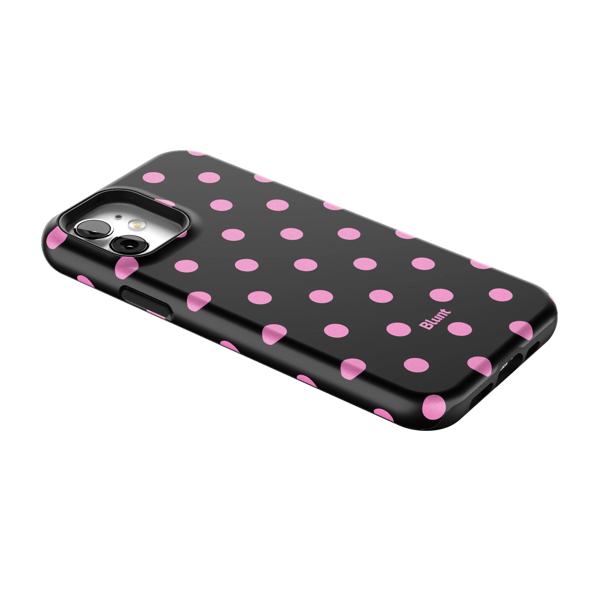 Pink and Black Polka iPhone Case gallery - Iphone_12_Iphone_2