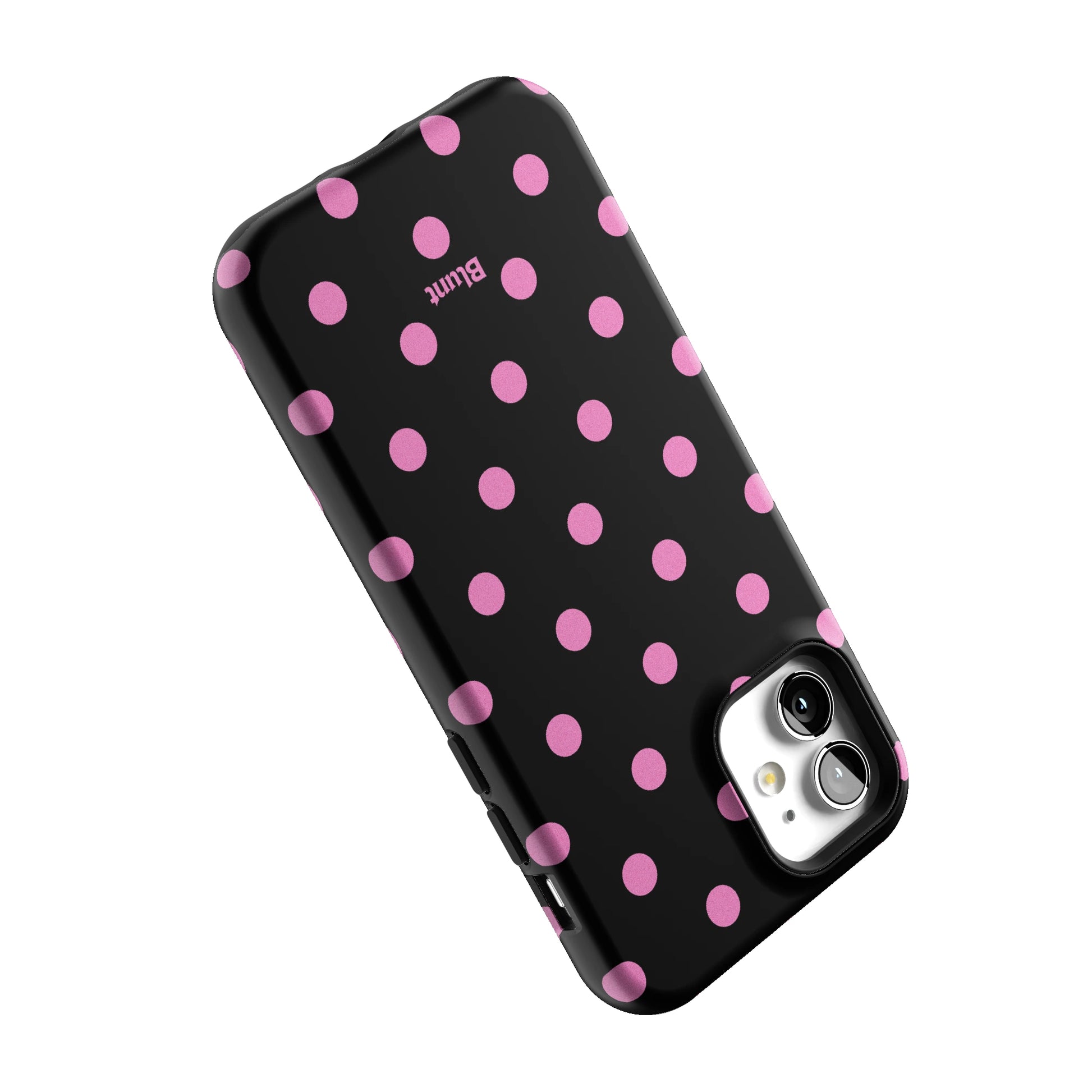 Pink and Black Polka iPhone Case gallery - Iphone_12_Iphone_5