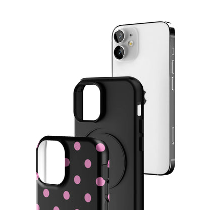 Pink and Black Polka iPhone Case gallery - Iphone_12_Mini_Air_Plus_3