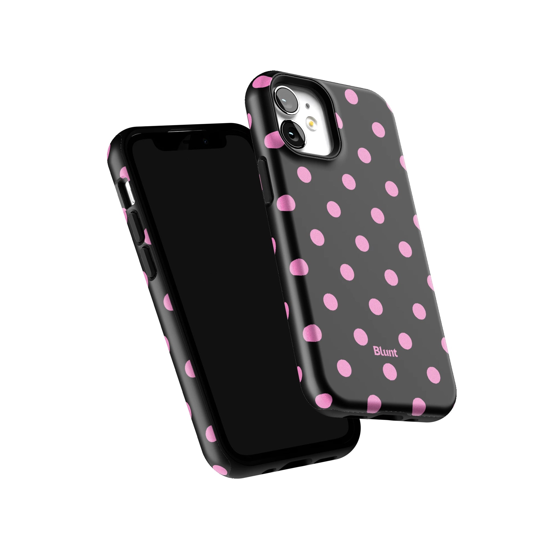 Pink and Black Polka iPhone Case gallery - Iphone_12_Mini_Air_Plus_6
