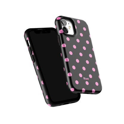Pink and Black Polka iPhone Case gallery - Iphone_12_Mini_Air_Plus_6