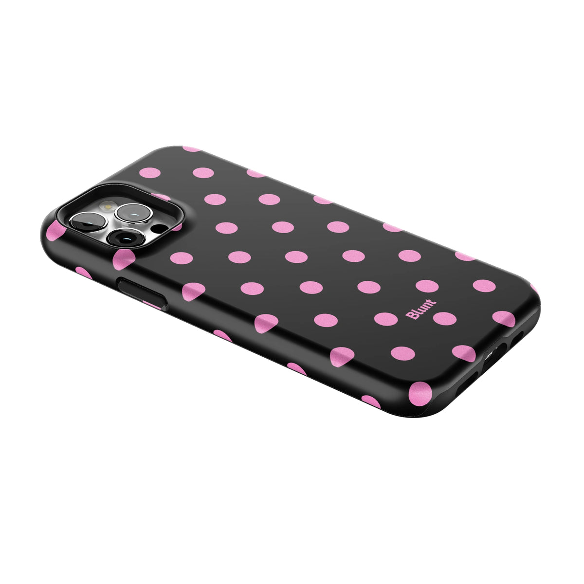 Pink and Black Polka iPhone Case gallery - Iphone_12_Pro_2