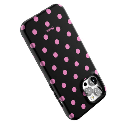 Pink and Black Polka iPhone Case gallery - Iphone_12_Pro_Max_5