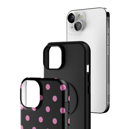 Pink and Black Polka iPhone Case gallery - Iphone_13_Iphone_3