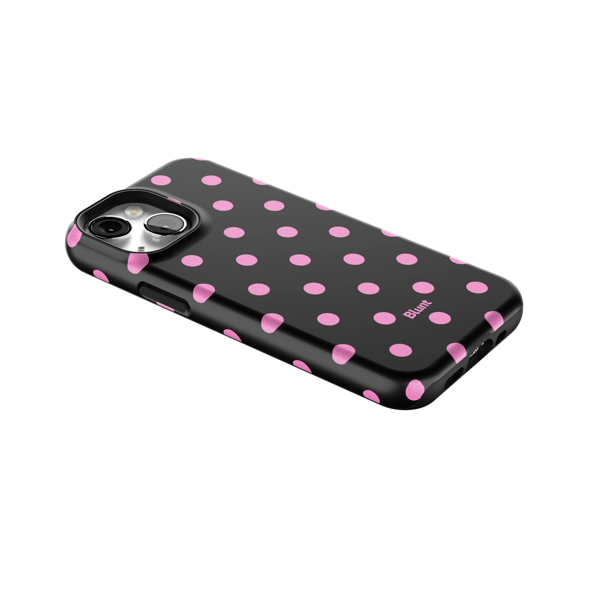 Pink and Black Polka iPhone Case gallery - Iphone_13_Mini_Air_Plus_2