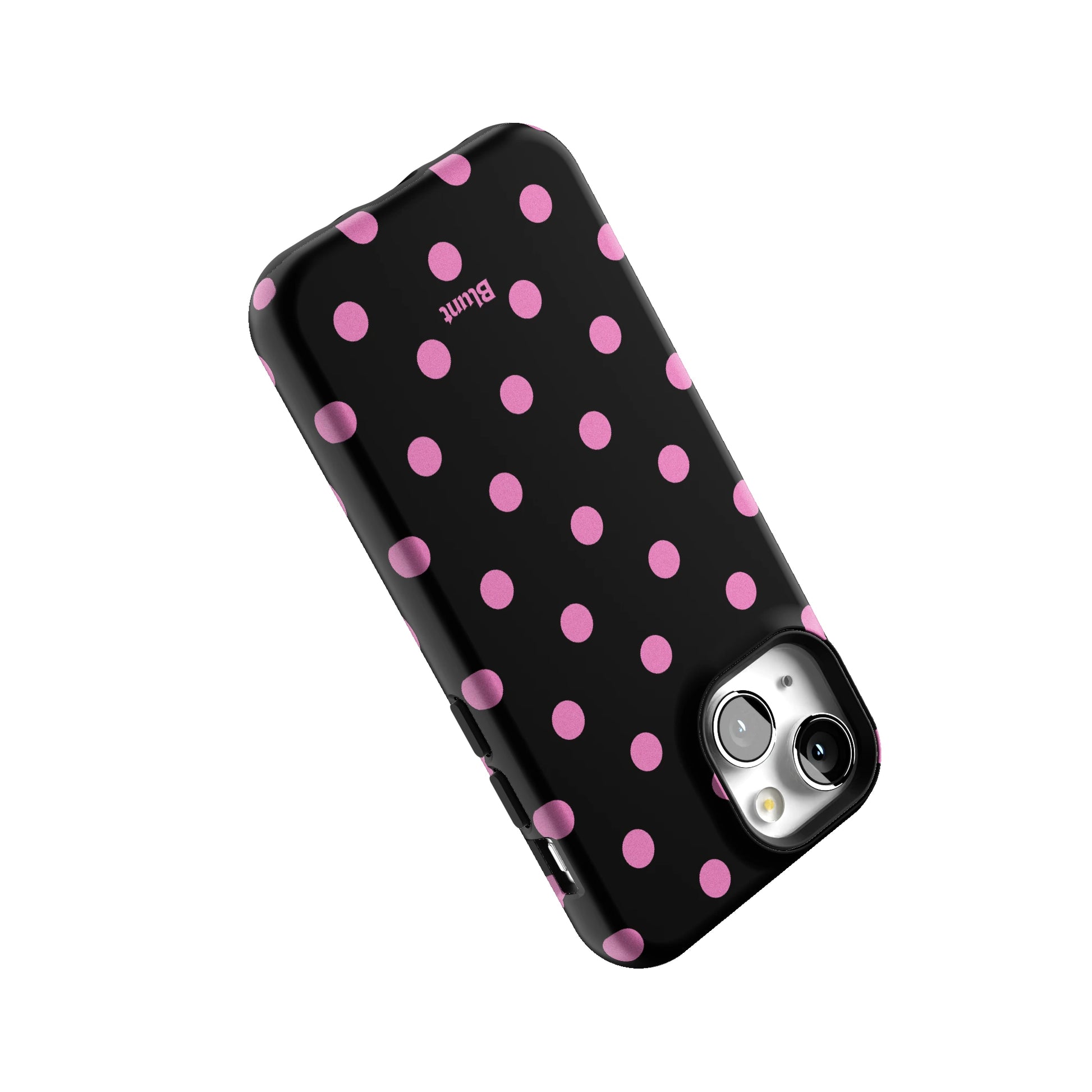 Pink and Black Polka iPhone Case gallery - Iphone_13_Mini_Air_Plus_5