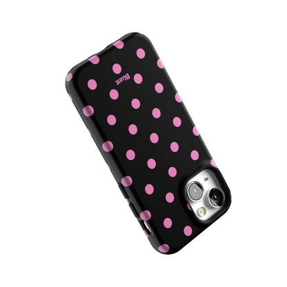 Pink and Black Polka iPhone Case gallery - Iphone_13_Mini_Air_Plus_5