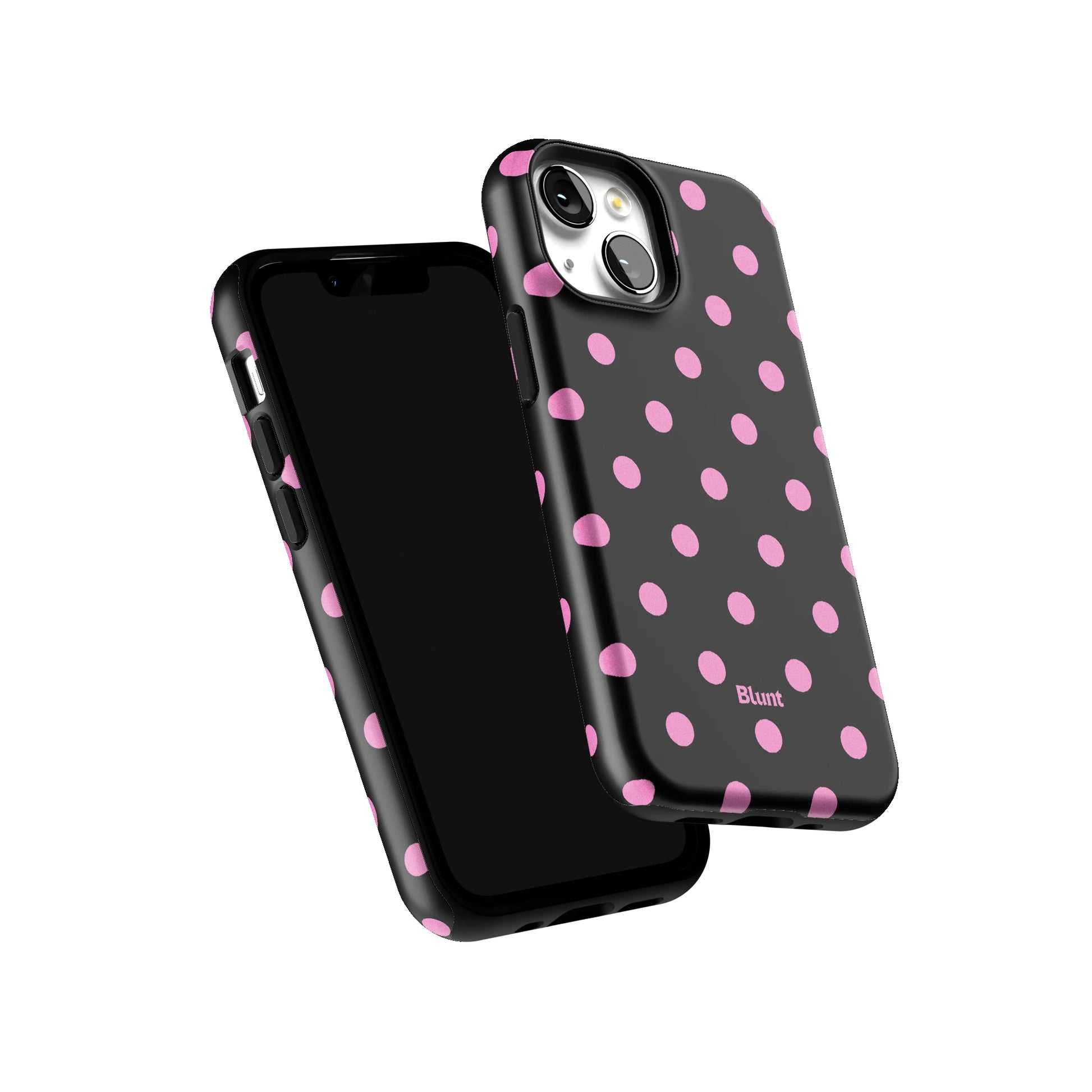 Pink and Black Polka iPhone Case gallery - Iphone_13_Mini_Air_Plus_6