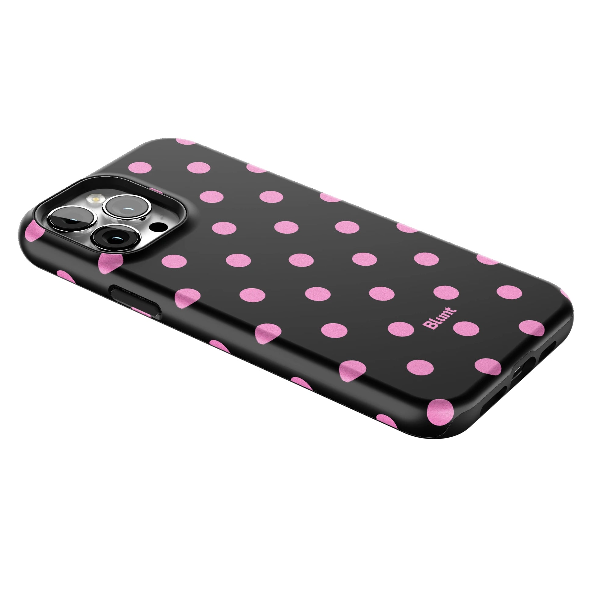 Pink and Black Polka iPhone Case gallery - Iphone_13_Pro_Max_2