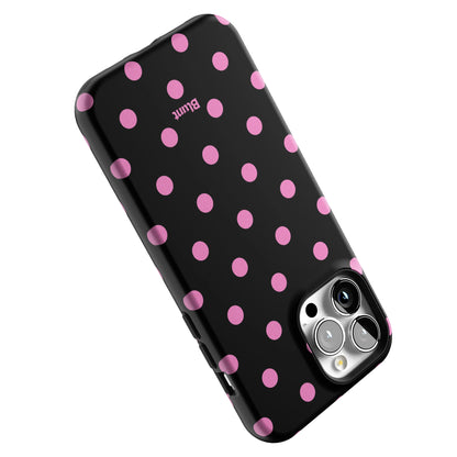 Pink and Black Polka iPhone Case gallery - Iphone_13_Pro_Max_5