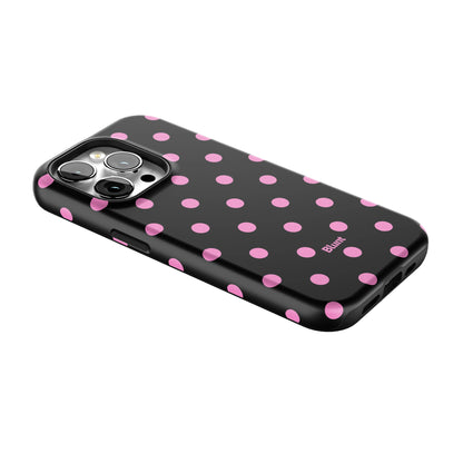 Pink and Black Polka iPhone Case gallery - Iphone_14_Pro_2