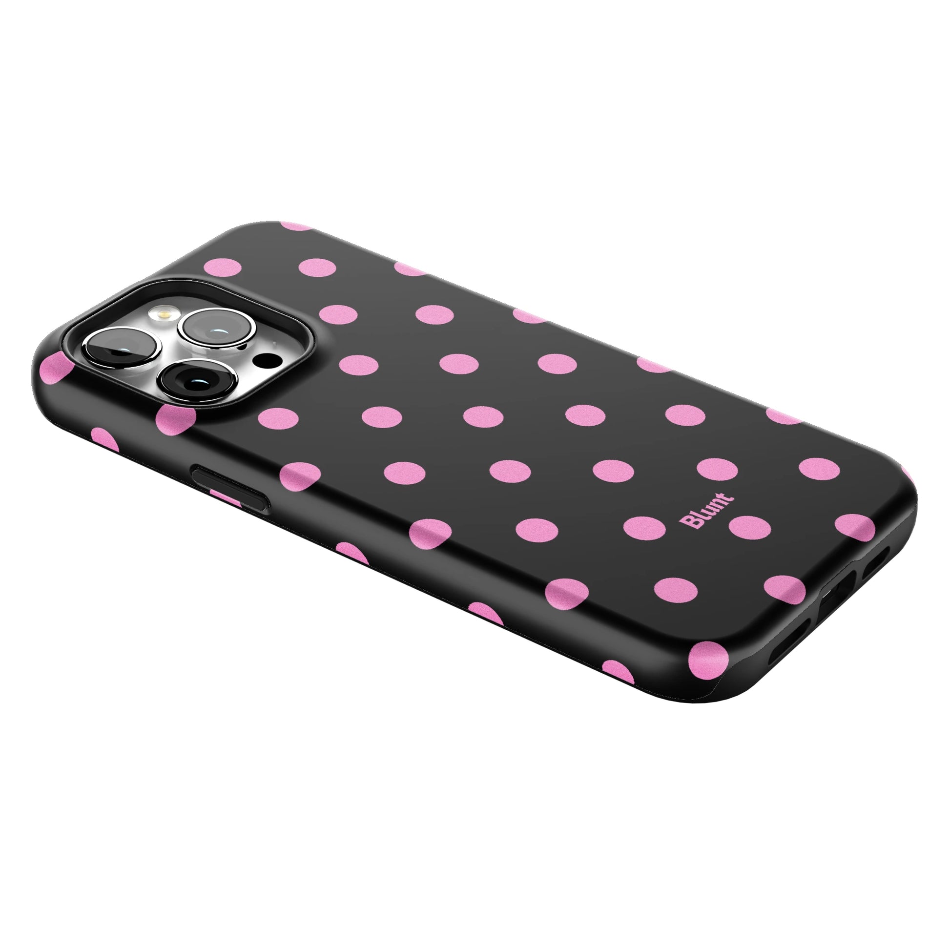 Pink and Black Polka iPhone Case gallery - Iphone_14_Pro_Max_2
