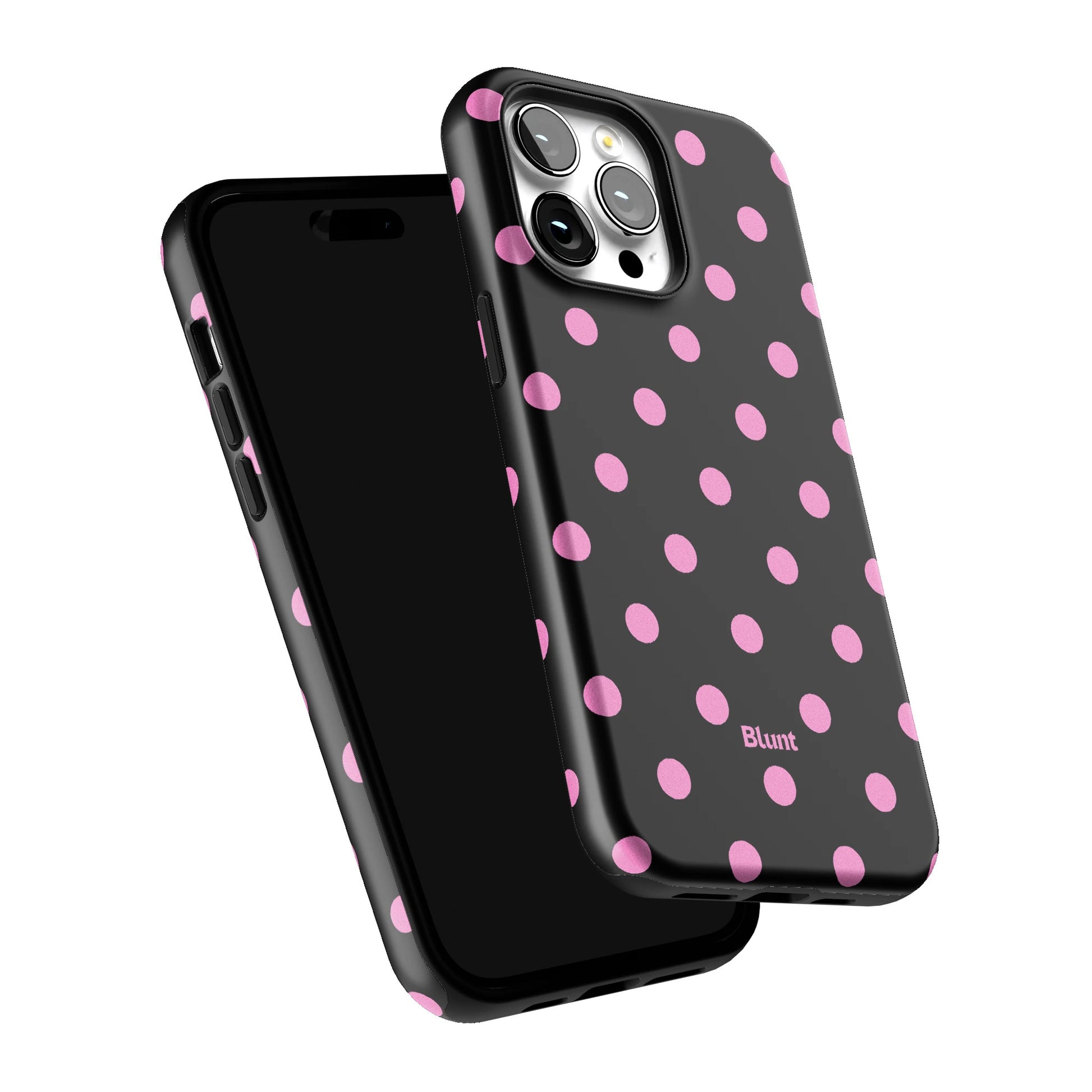 Pink and Black Polka iPhone Case gallery - Iphone_14_Pro_Max_6