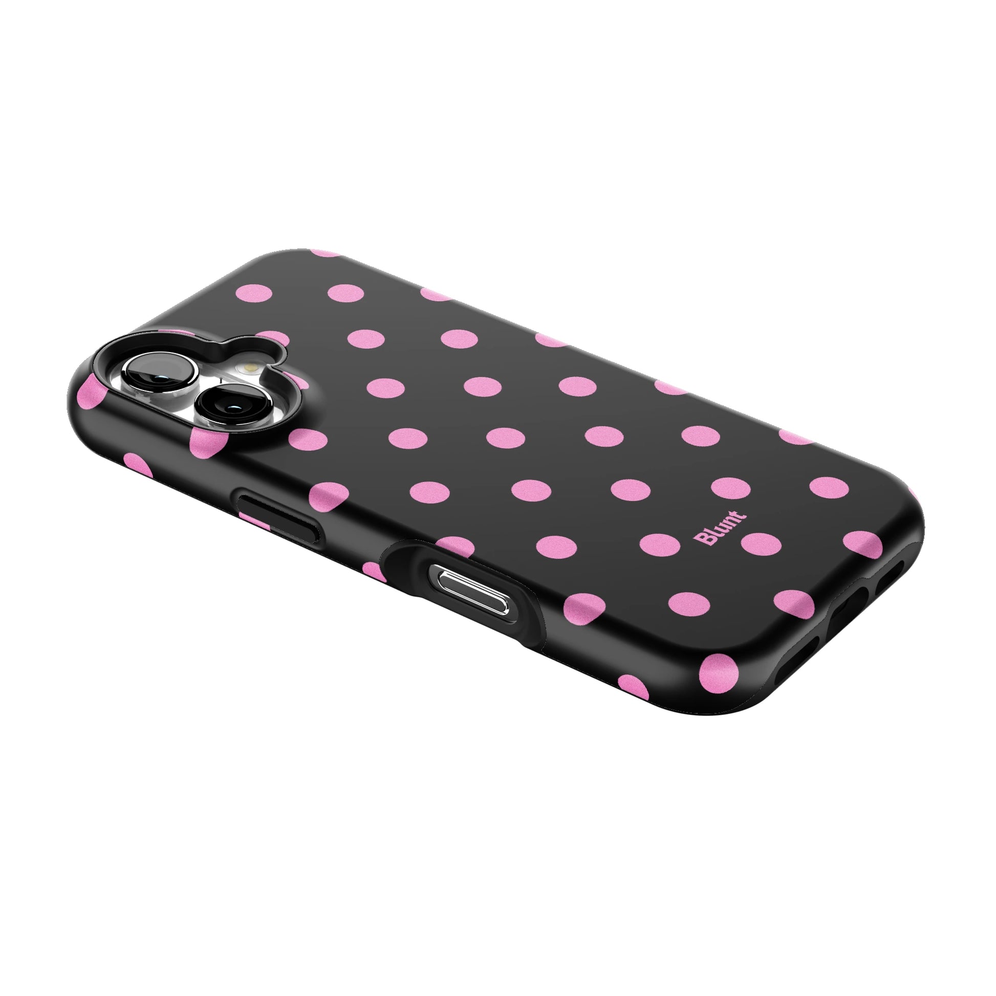 Pink and Black Polka iPhone Case gallery - Iphone_16_Iphone_2
