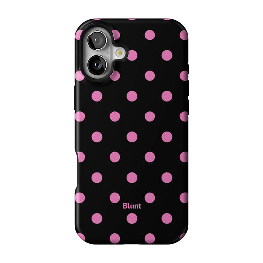 Pink and Black Polka iPhone Case gallery - Iphone_16_Mini_Air_Plus_1