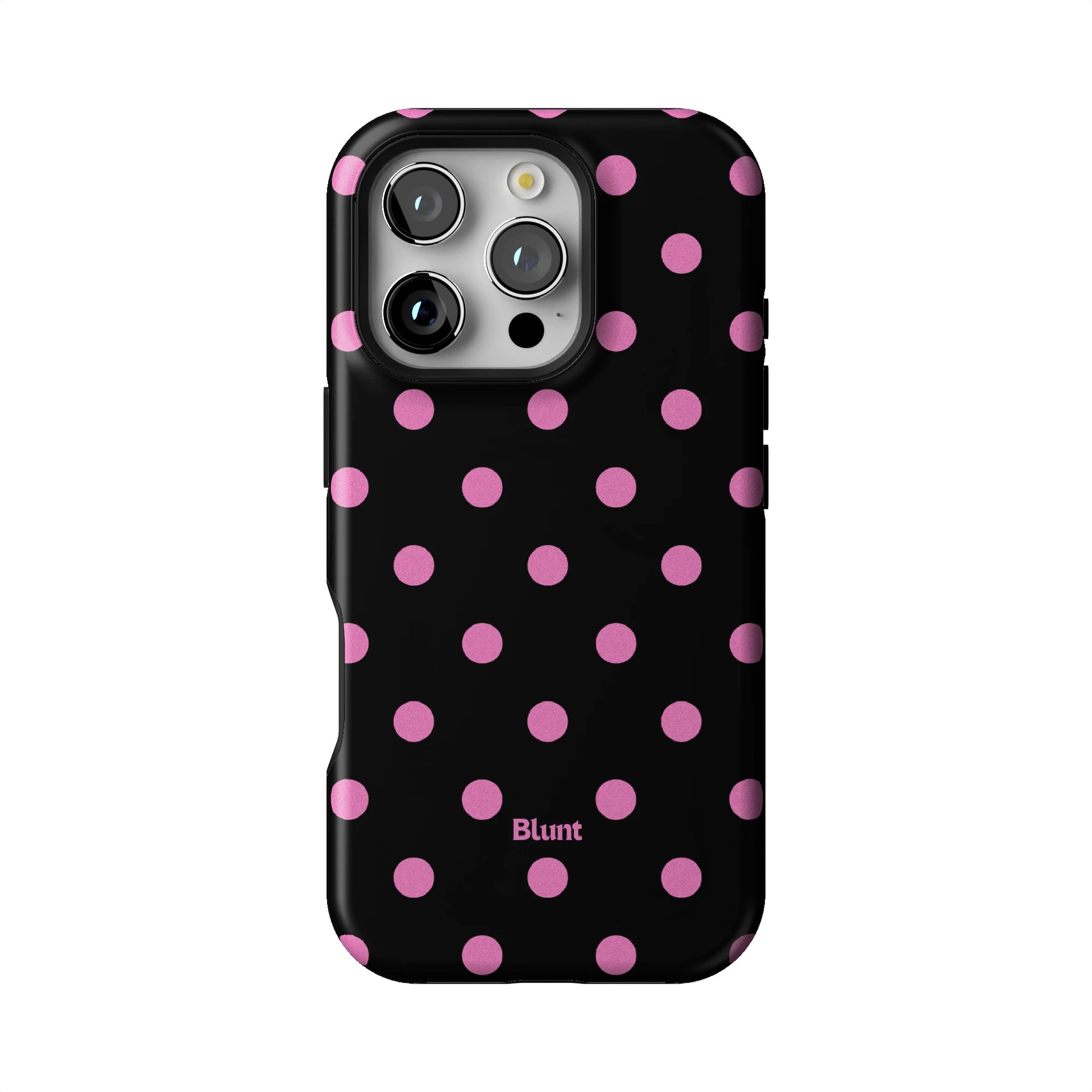 Pink and Black Polka iPhone Case gallery - Iphone_16_Pro_1