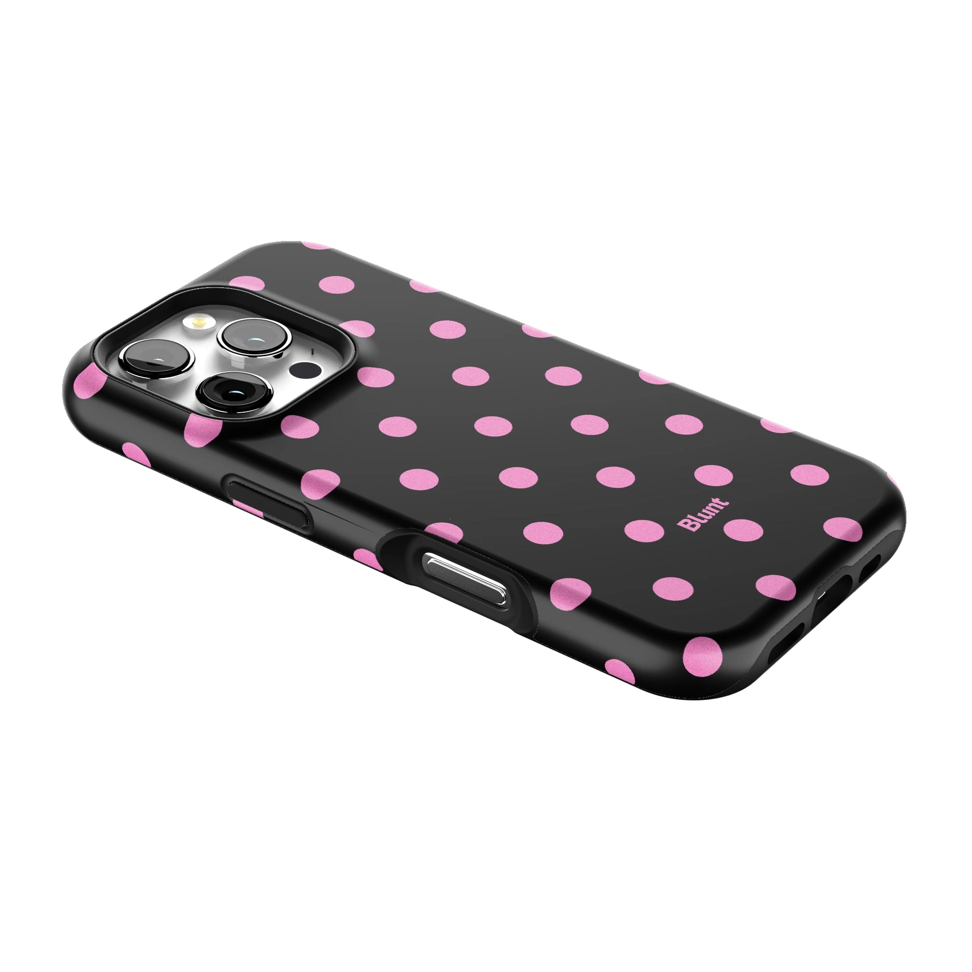 Pink and Black Polka iPhone Case gallery - Iphone_16_Pro_2