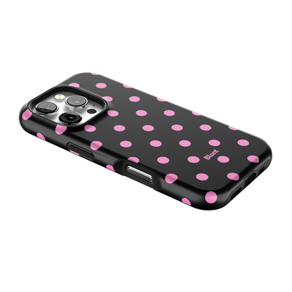 Pink and Black Polka iPhone Case gallery - Iphone_16_Pro_2