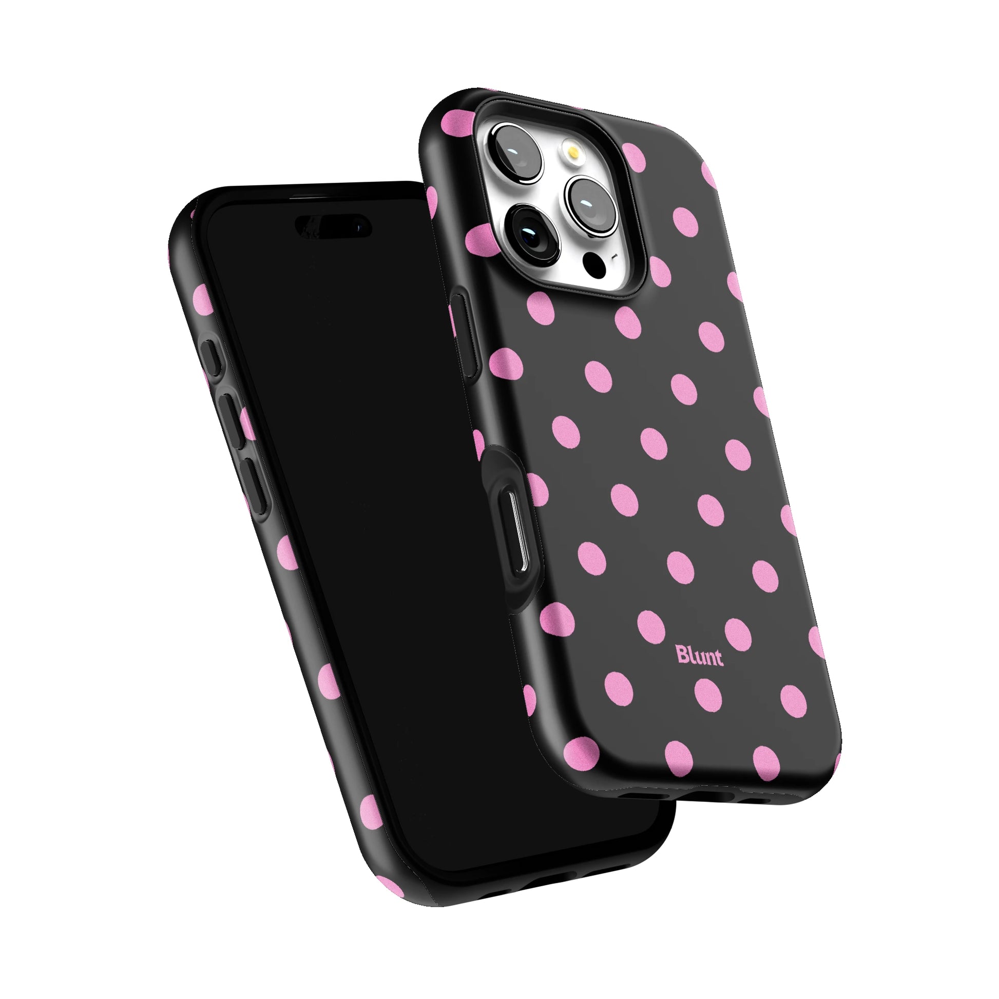 Pink and Black Polka iPhone Case gallery - Iphone_16_Pro_6
