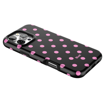 Pink and Black Polka iPhone Case gallery - Iphone_16_Pro_Max_2