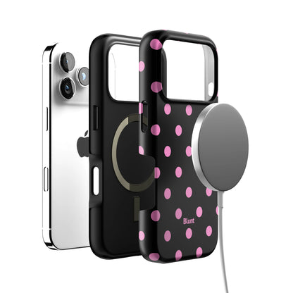 Pink and Black Polka iPhone Case gallery - Iphone_17_Pro_4